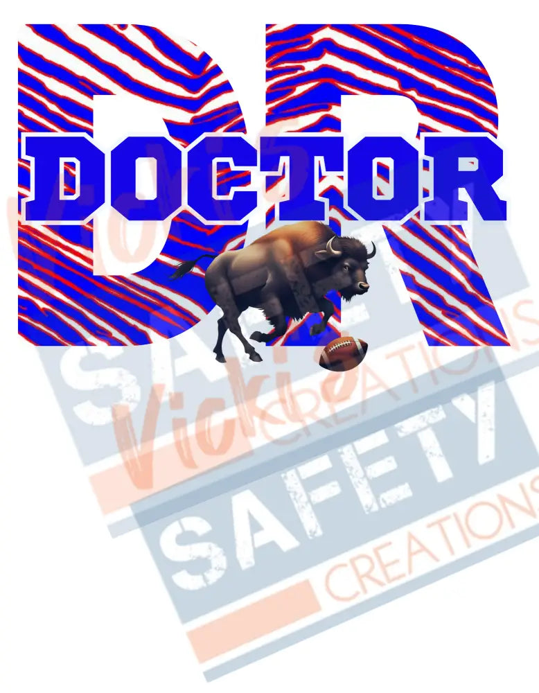 DR-Doctor-Buffalo Stripes (Adult and Ladies Sizes Only) Adult Clothing