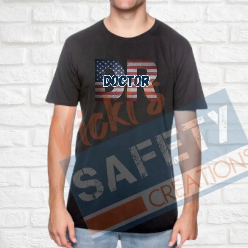 DR-Doctor-Vintage Flag (Adult and Ladies Sizes Only) T-shirt / ADULT-Small Adult Clothing