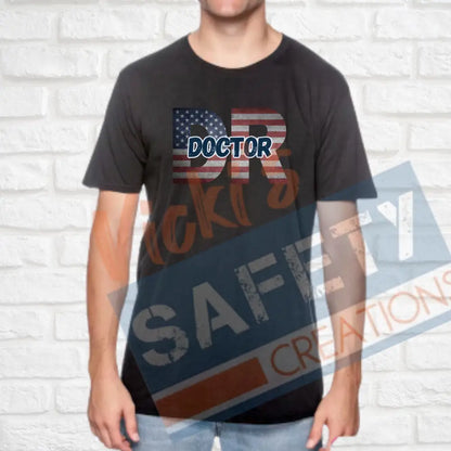DR-Doctor-Vintage Flag (Adult and Ladies Sizes Only) T-shirt / ADULT-Small Adult Clothing