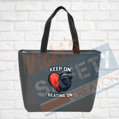 Essential Zip Tote - Keep on Beating on Bags