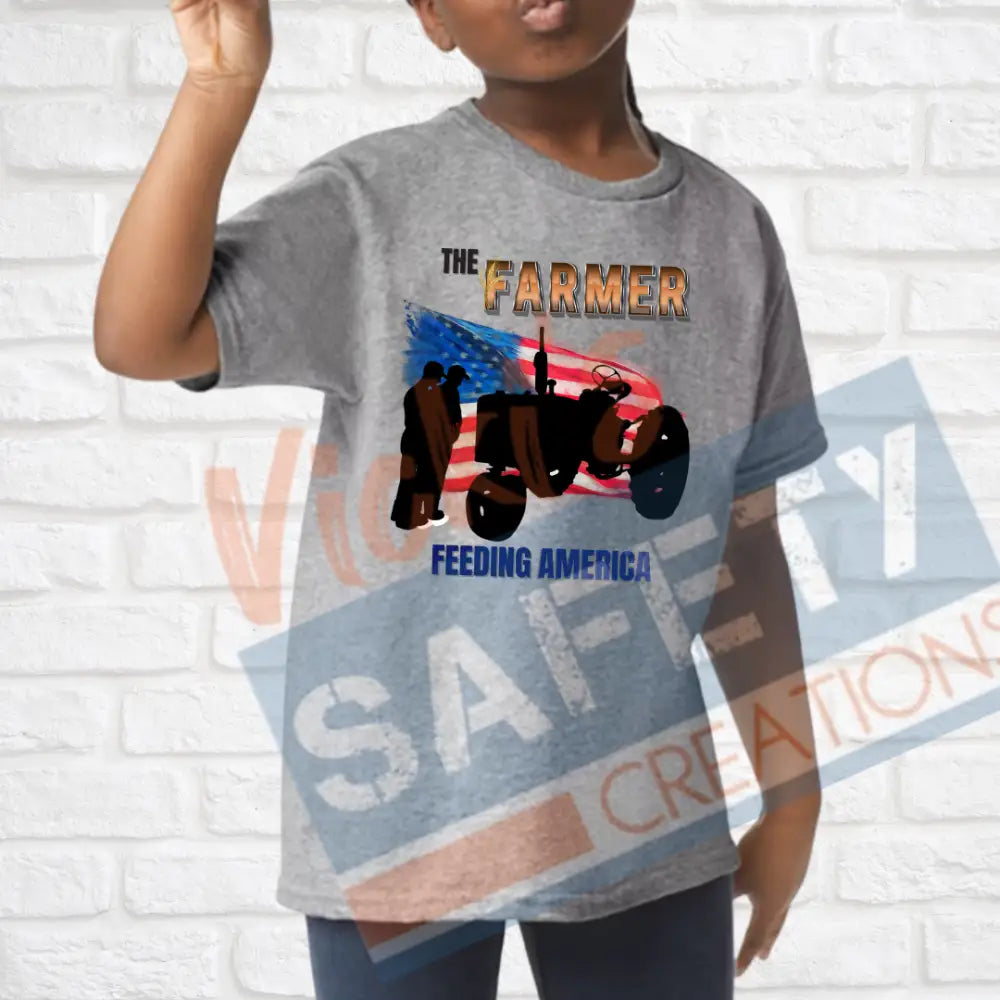 Farmers Feeding American (Adult Youth Toddler Infant Sizes) T-shirt/Onesie / YOUTH-XSmall Adult Clothing