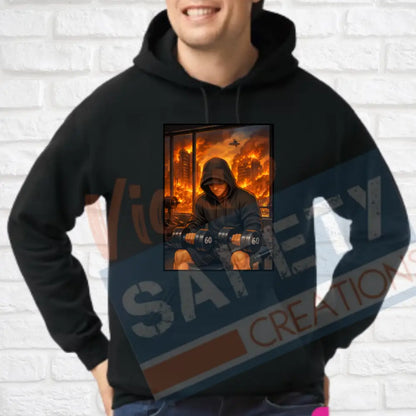 Finding strength through the flames (Adult Youth Toddler Infant Sizes) (Copy) Hoodie / ADULT-Small Adult Clothing