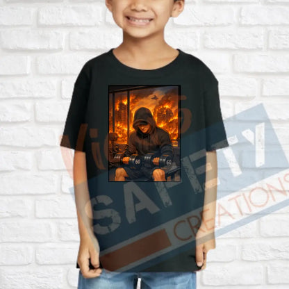 Finding strength through the flames (Adult Youth Toddler Infant Sizes) (Copy) T-shirt/Onesie / TODDLER-2T Adult Clothing