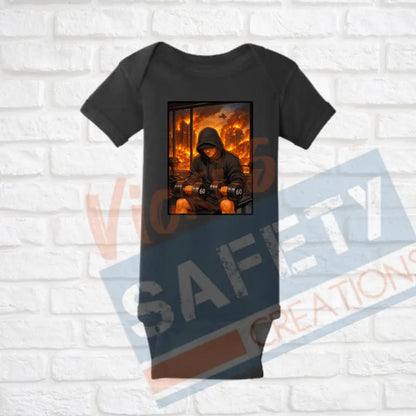 Finding strength through the flames (Adult Youth Toddler Infant Sizes) (Copy) T-shirt/Onesie / INFANT-Newborn Adult