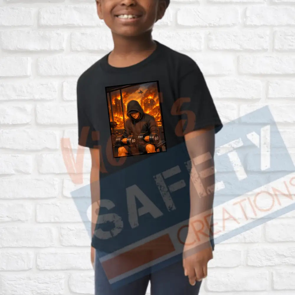 Finding strength through the flames (Adult Youth Toddler Infant Sizes) (Copy) T-shirt/Onesie / YOUTH-XSmall Adult