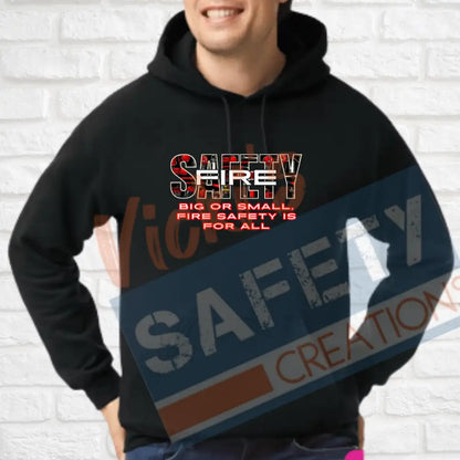 Fire Safety (Adult Youth Toddler Infant Sizes) Hoodie / ADULT-Small Adult Clothing