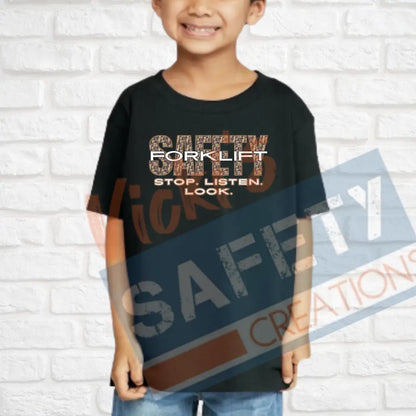 Forklift Safety (Adult Youth Toddler Infant Sizes) T-shirt/Onesie / TODDLER-2T Adult Clothing