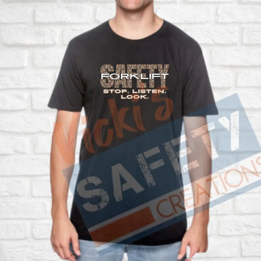 Forklift Safety (Adult Youth Toddler Infant Sizes) T-shirt/Onesie / ADULT-Small Adult Clothing