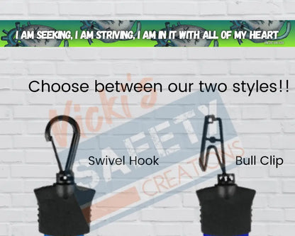 FULL COLOR LANYARD (asst. colors) - LVAD Heart Green / Swivel Clip Badge Holder