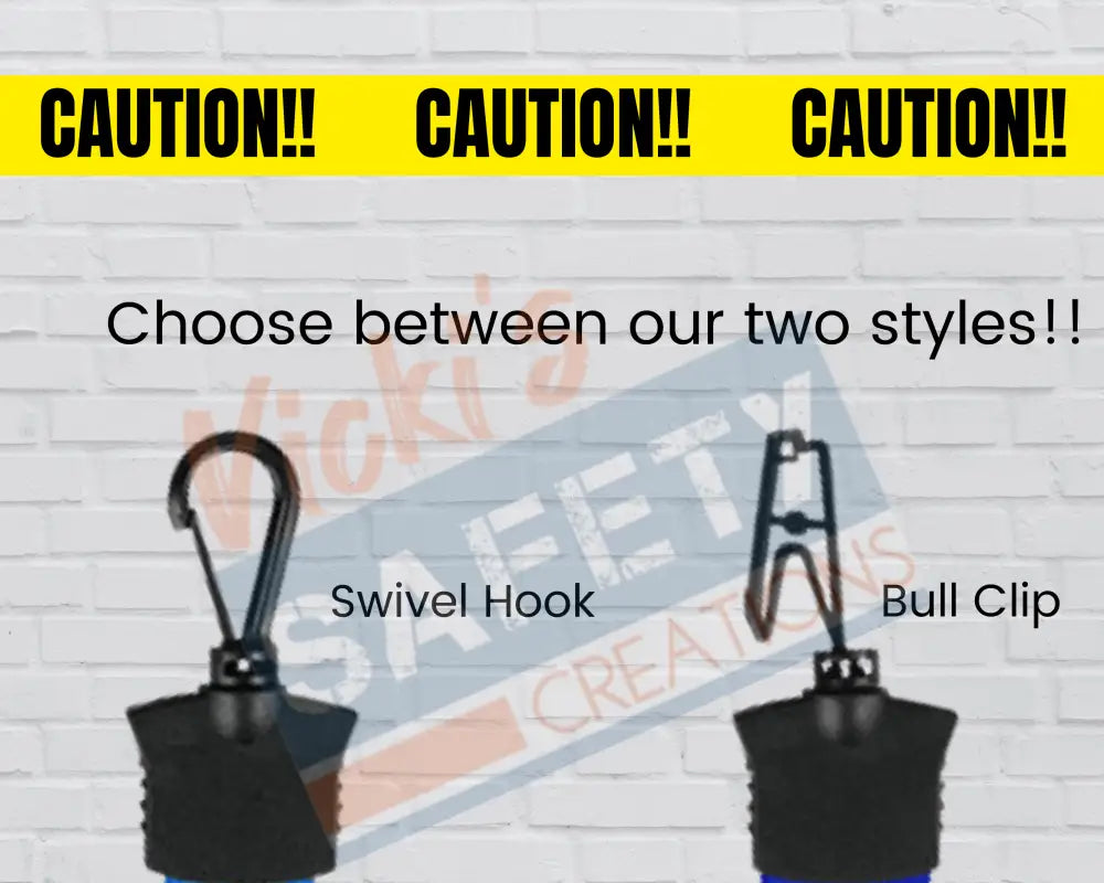 FULL COLOR LANYARD - CAUTION TAPE Badge Holder