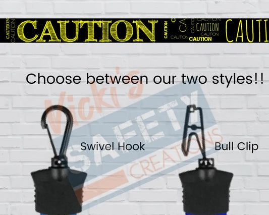 FULL COLOR LANYARD - CAUTION WORD ART Badge Holder