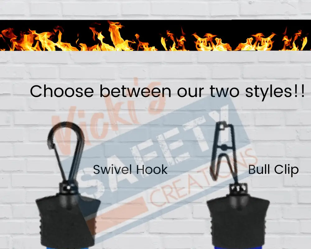 FULL COLOR LANYARD - FLAMES Badge Holder