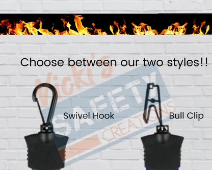 FULL COLOR LANYARD - FLAMES Badge Holder