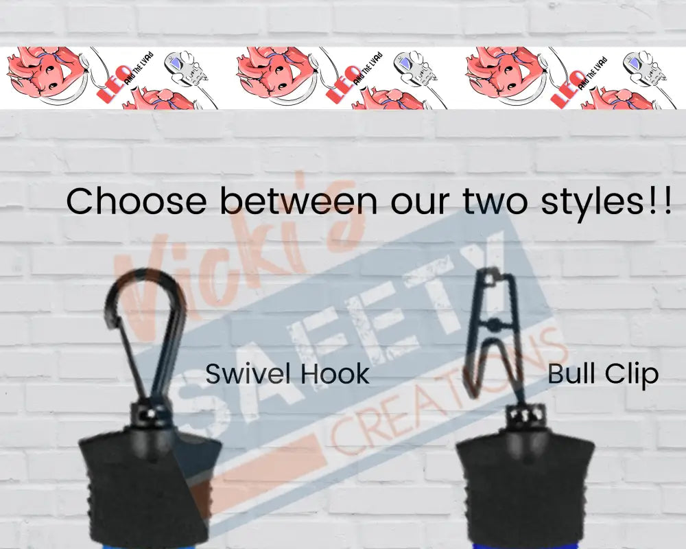 FULL COLOR LANYARD - LEO THE LVAD Badge Holder