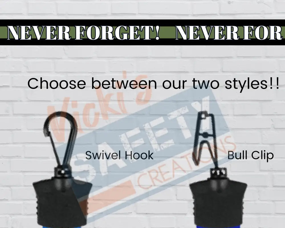 FULL COLOR LANYARD - NEVER FORGET (Police Firefighters etc) Swivel Clip / Military Badge Holder