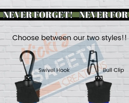 FULL COLOR LANYARD - NEVER FORGET (Police Firefighters etc) Swivel Clip / Military Badge Holder