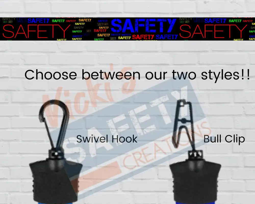 FULL COLOR LANYARD - SAFETY WORD ART Badge Holder