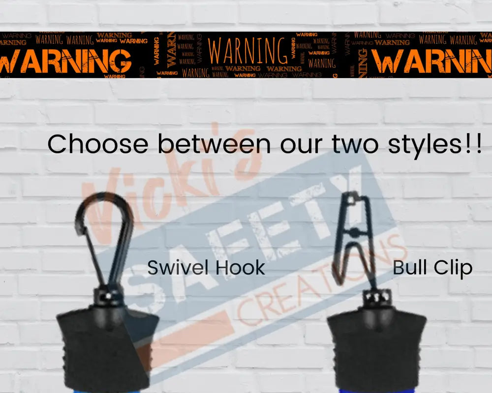 FULL COLOR LANYARD - WARNING WORD ART Badge Holder