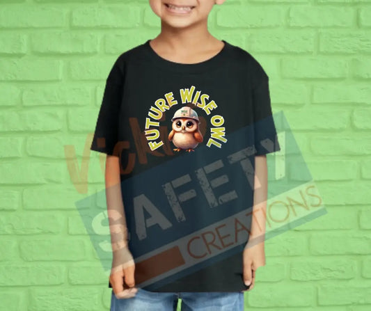 Future WISE Owl Tops (Youth Toddler Infant Sizes) T-shirt/Onesie / TODDLER-2T Adult Clothing