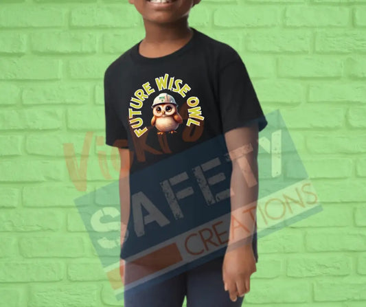 Future WISE Owl Tops (Youth Toddler Infant Sizes) T-shirt/Onesie / YOUTH-XSmall Adult Clothing