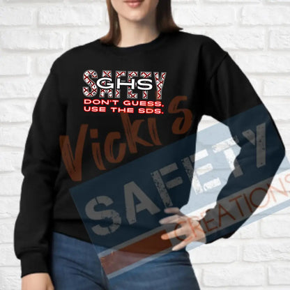 GHS SAFETY (Adult Youth Toddler Infant Sizes) Crew Sweatshirt / ADULT-Small Adult Clothing