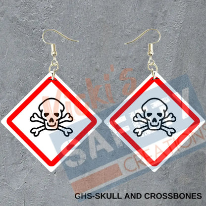 GHS Skull & Crossbones Dangles Earrings