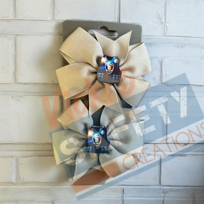 Hair bows-Police Vest (asst. colors) Gray Bow Hair Accessories