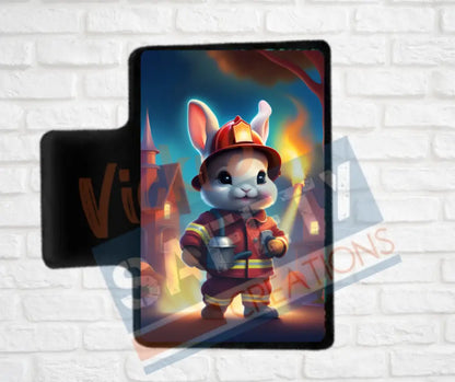 Hair Claw Clips-Bunny (asst. health & safety designs) Fire Fighter Bunny / 2’’-Small Hair Accessories