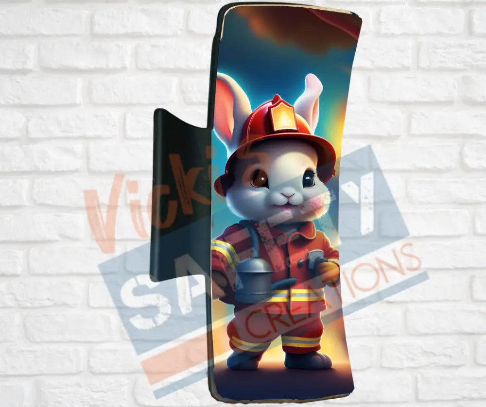 Hair Claw Clips-Bunny (asst. health & safety designs) Fire Fighter Bunny / 4’’-Large Hair Accessories