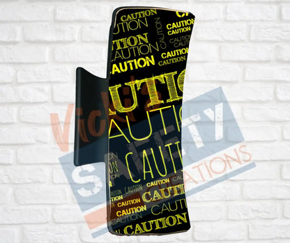 Hair Claw Clips-CAUTION pattern 4’’-Large Hair Accessories