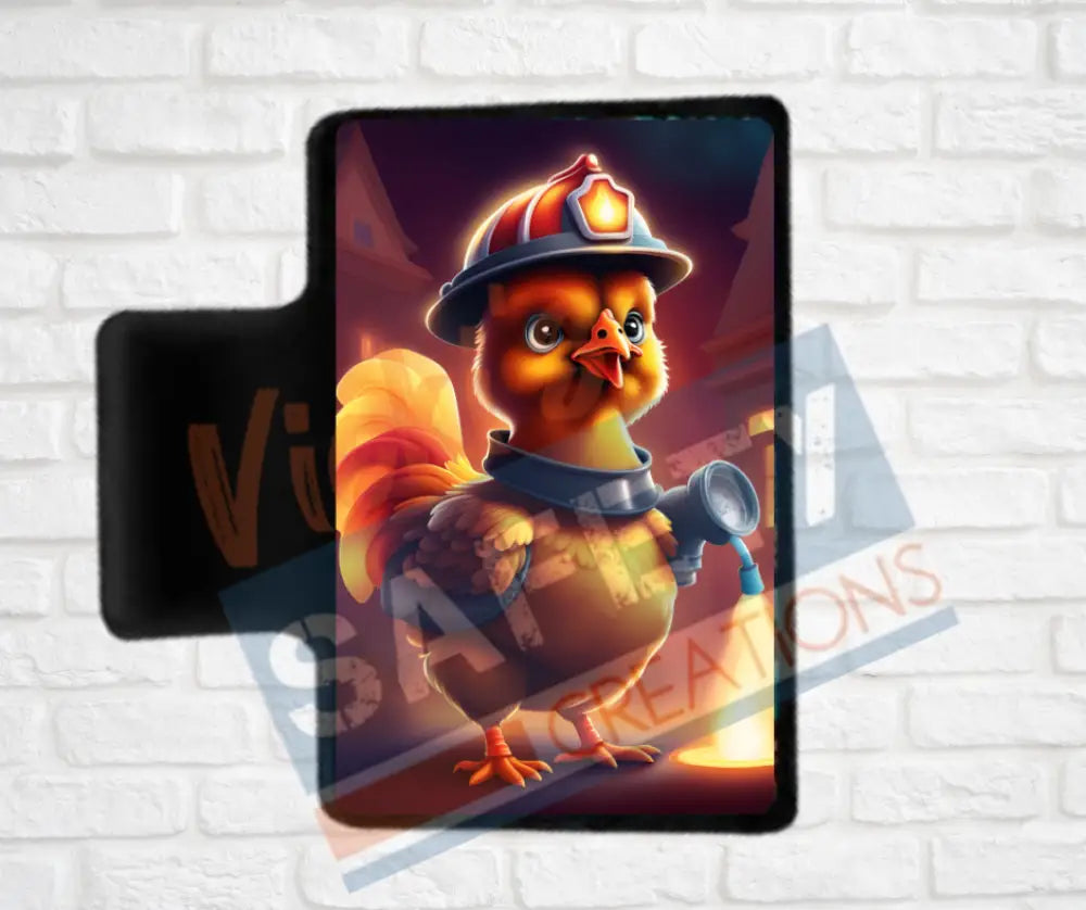 Hair Claw Clips-Chicken (asst. health & safety designs) Fire Fighter Chicken / 2’’-Small Hair Accessories