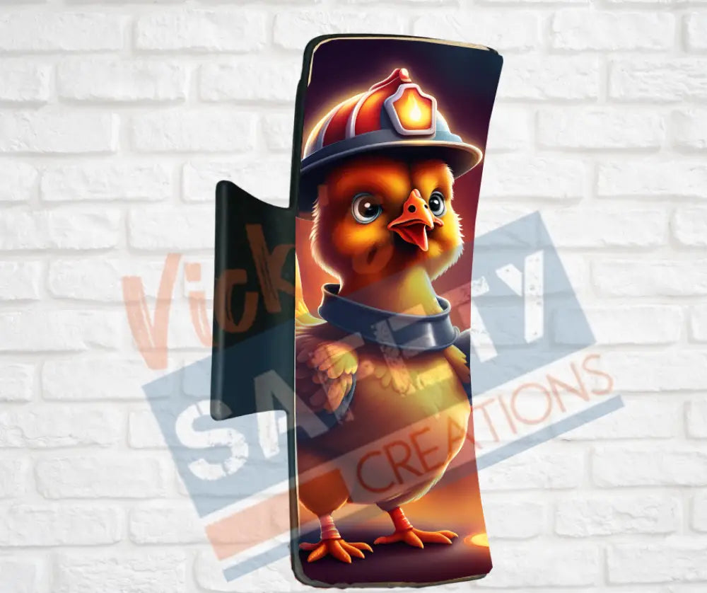 Hair Claw Clips-Chicken (asst. health & safety designs) Fire Fighter Chicken / 4’’-Large Hair Accessories