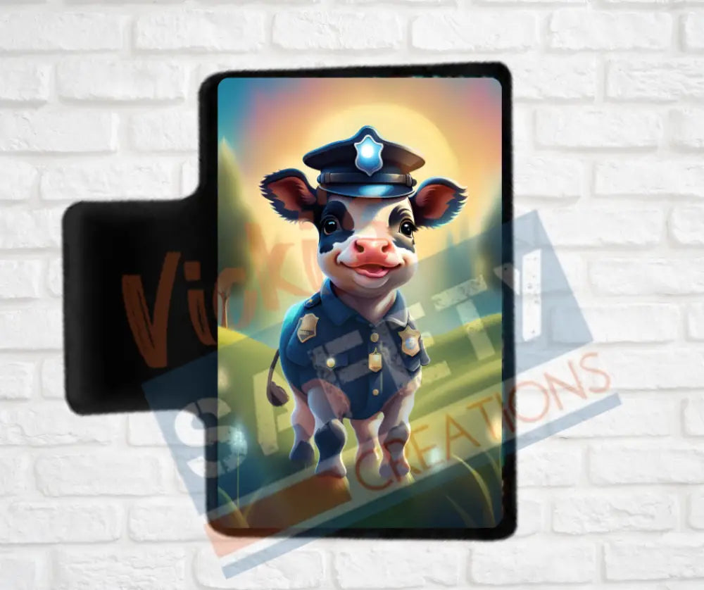 Hair Claw Clips-Cow (asst. health & safety designs) Officer Cow / 2’’-Small Hair Accessories