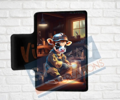 Hair Claw Clips-Cow (asst. health & safety designs) Welder Cow / 2’’-Small Hair Accessories