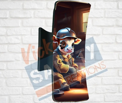 Hair Claw Clips-Cow (asst. health & safety designs) Welder Cow / 4’’-Large Hair Accessories