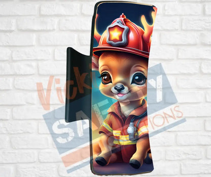 Hair Claw Clips-Deer (asst. health & safety designs) Fire Fighter Deer / 4’’-Large Hair Accessories