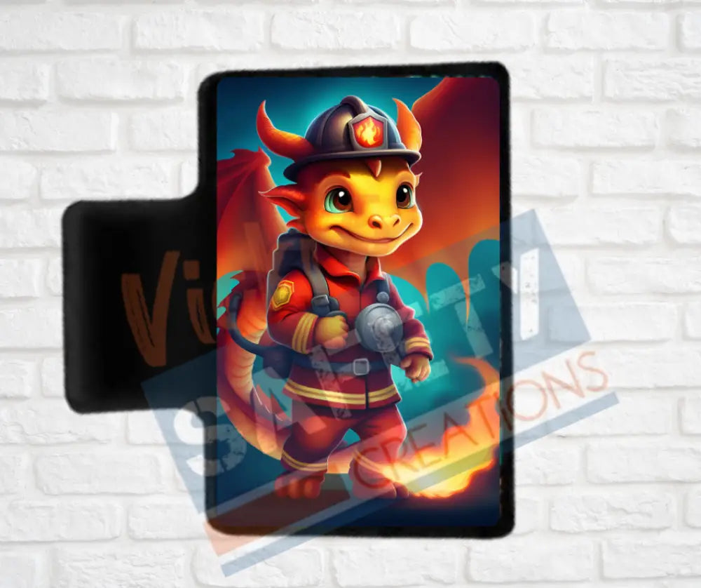 Hair Claw Clips-Dragons (asst. health & safety designs) Fire Fighter Dragon / 2’’-Small Hair Accessories