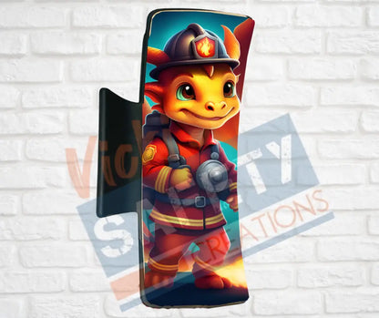 Hair Claw Clips-Dragons (asst. health & safety designs) Fire Fighter Dragon / 4’’-Large Hair Accessories