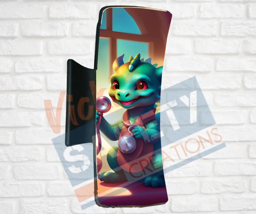 Hair Claw Clips-Dragons (asst. health & safety designs) Nurse Dragon / 4’’-Large Hair Accessories