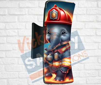 Hair Claw Clips-Elephant (asst. health & safety designs) Fire Fighter Elephant / 4’’-Large Hair Accessories