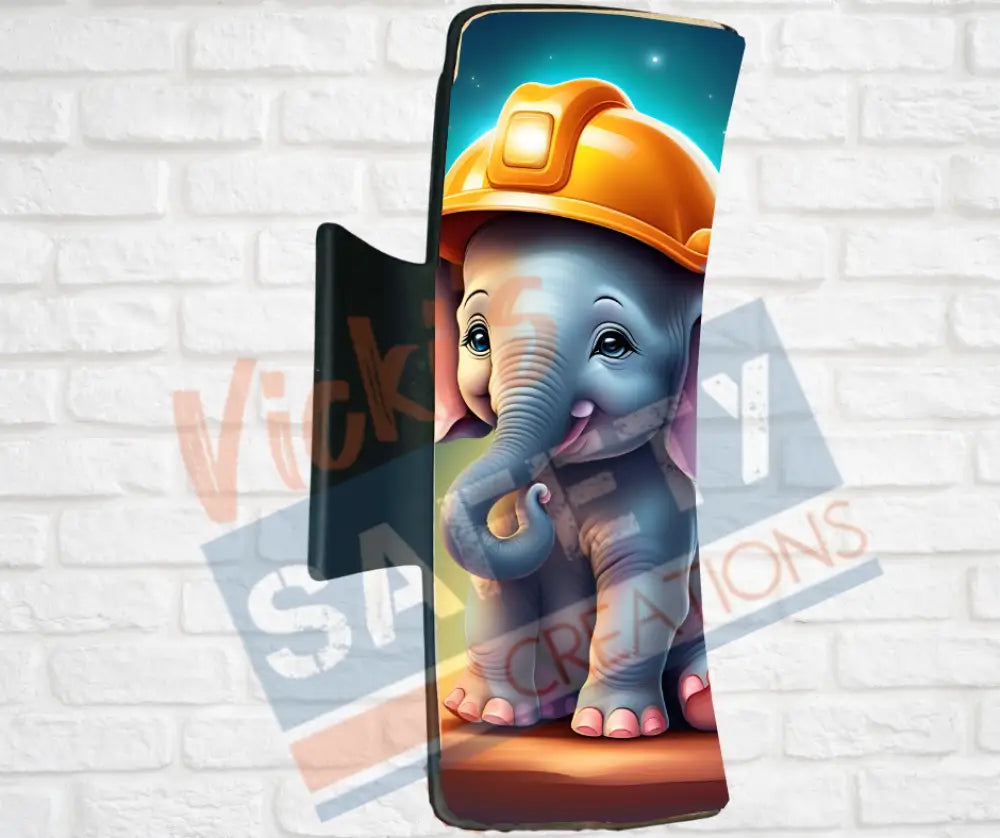Hair Claw Clips-Elephant (asst. health & safety designs) Hard hat Elephant / 4’’-Large Hair Accessories