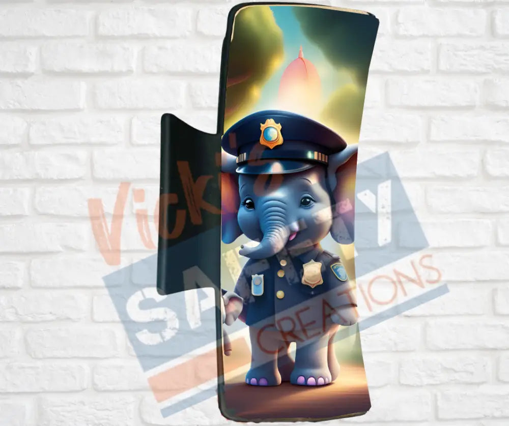 Hair Claw Clips-Elephant (asst. health & safety designs) Officer Elephant / 4’’-Large Hair Accessories