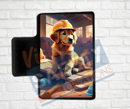 Hair Claw Clips-Golden Retriever (asst. health & safety designs) Hard hat Golden Retriever / 2’’-Small Hair Accessories