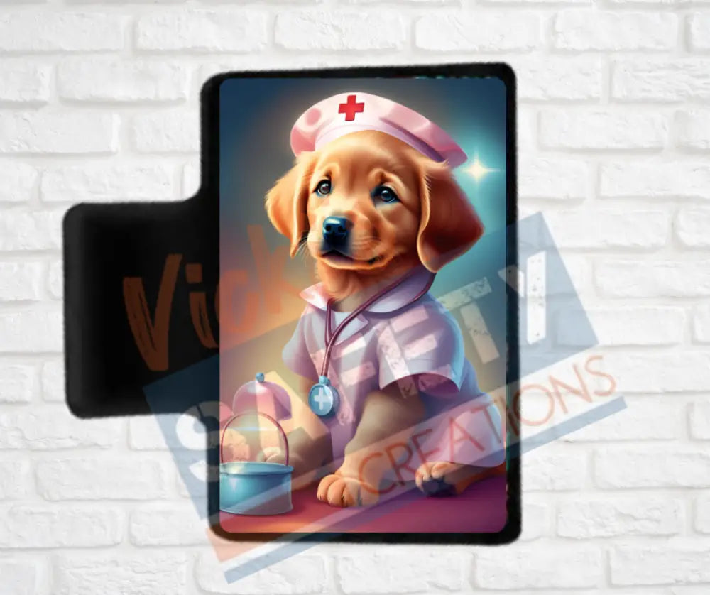 Hair Claw Clips-Golden Retriever (asst. health & safety designs) Nurse Golden Retriever / 2’’-Small Hair Accessories