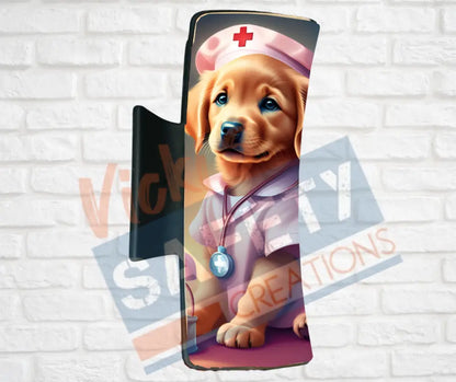 Hair Claw Clips-Golden Retriever (asst. health & safety designs) Nurse Golden Retriever / 4’’-Large Hair Accessories