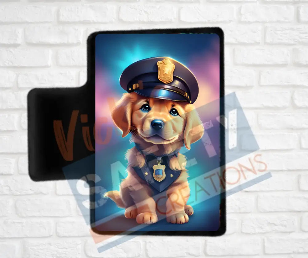 Hair Claw Clips-Golden Retriever (asst. health & safety designs) Officer Golden Retriever / 2’’-Small Hair Accessories