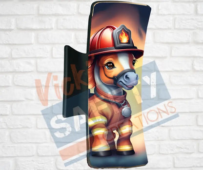 Hair Claw Clips-Horse (asst. health & safety designs) Fire Fighter Horse / 4’’-Large Hair Accessories