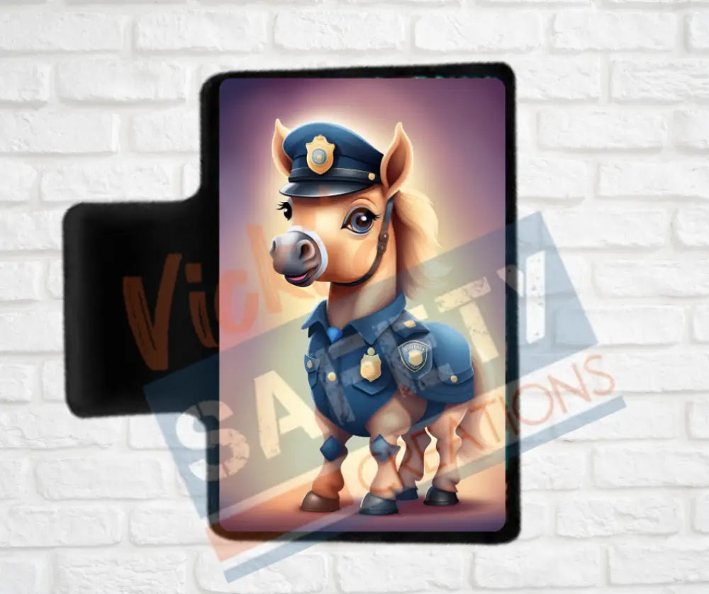 Hair Claw Clips-Horse (asst. health & safety designs) Officer Horse / 2’’-Small Hair Accessories