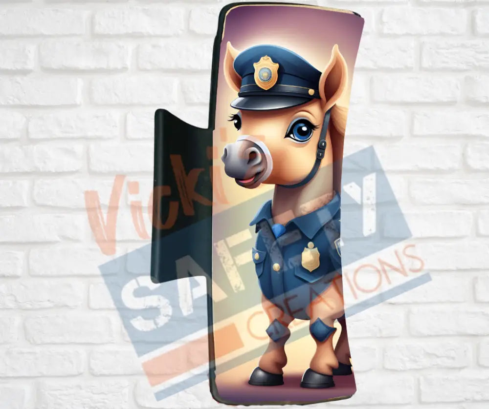 Hair Claw Clips-Horse (asst. health & safety designs) Officer Horse / 4’’-Large Hair Accessories