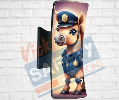 Hair Claw Clips-Horse (asst. health & safety designs) Officer Horse / 4’’-Large Hair Accessories